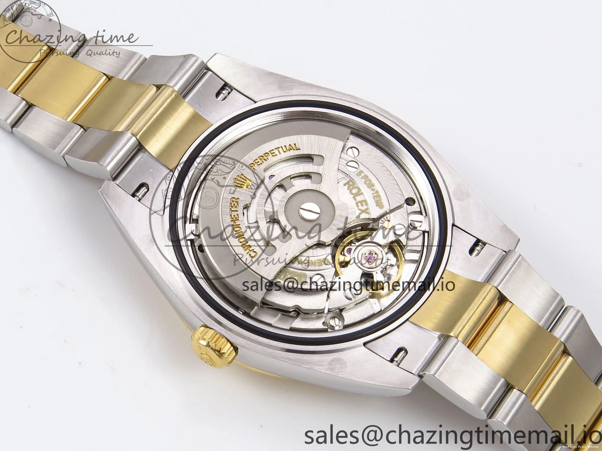 AAA Replica Watches Bracelet Thermal YG Best Edition Dial DateJust 41 Oyster 126333 EWEF SS on 976 YG Textured A 0104